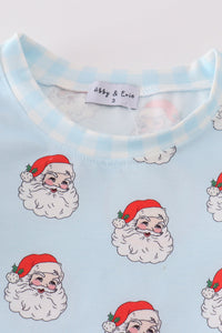 Santa print boy pajamas