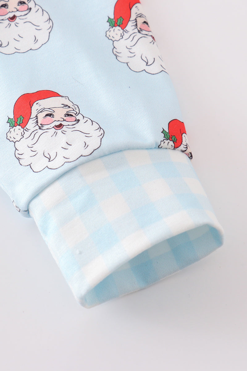 Santa print boy pajamas