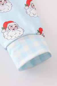 Santa print boy pajamas