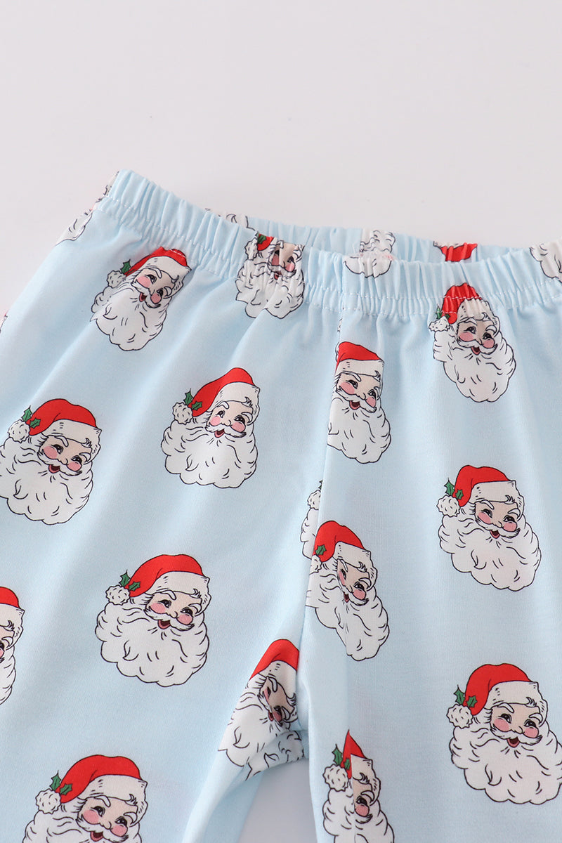 Santa print boy pajamas
