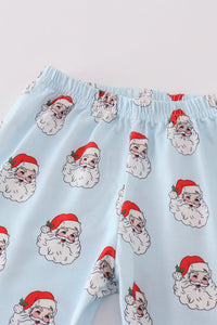 Santa print boy pajamas