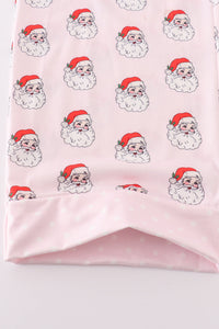 Santa print mom pajama pants