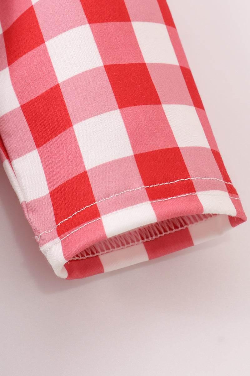 Red Floral Gingham Mom&Me Dress - Essential Southern Charm
