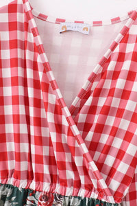 Red Floral Gingham Mom&Me Dress - Essential Southern Charm