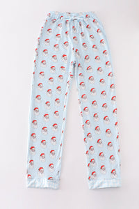 Santa print dad pajama pants