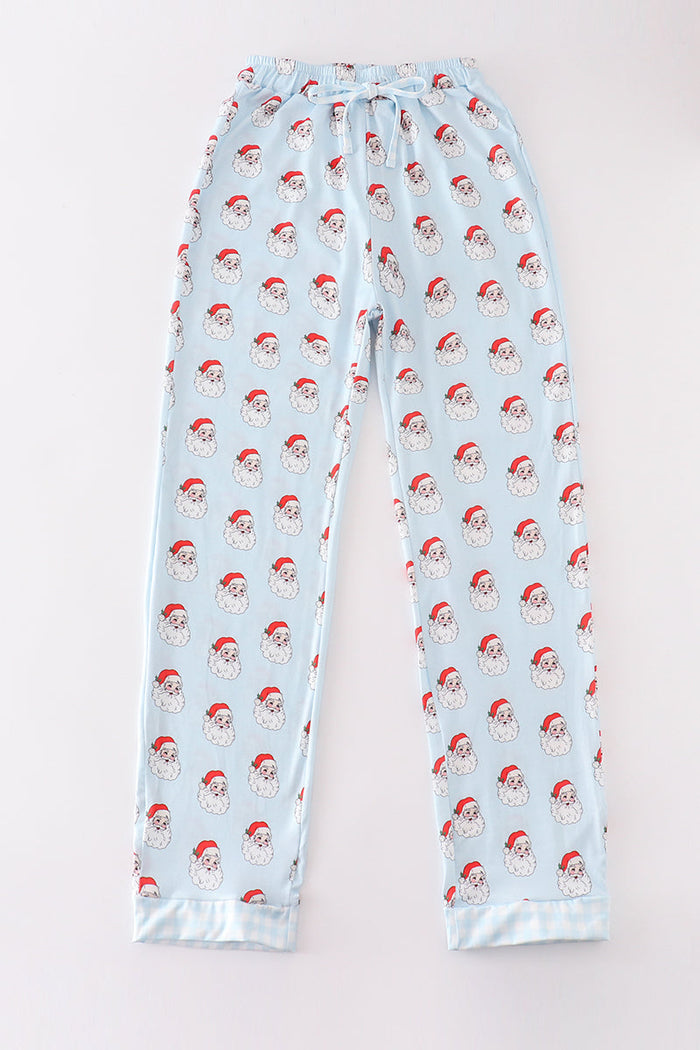 Santa print dad pajama pants