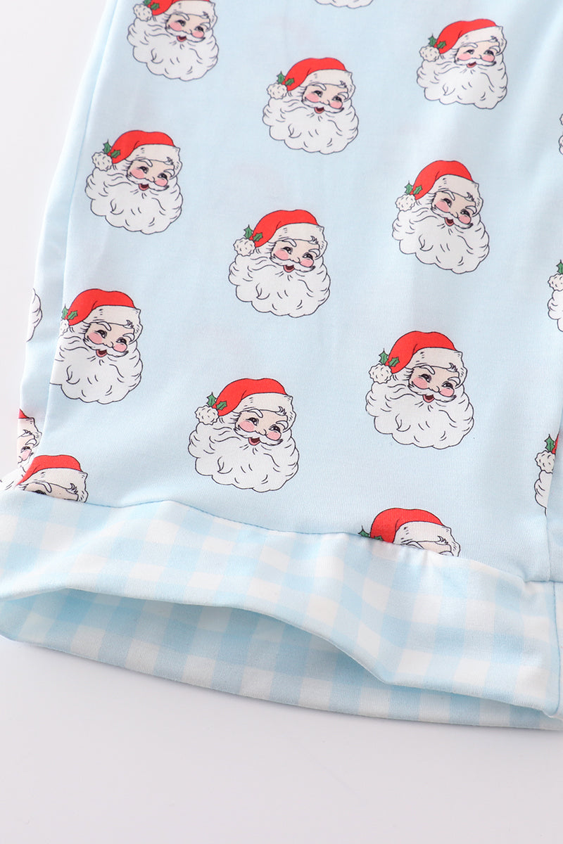 Santa print dad pajama pants