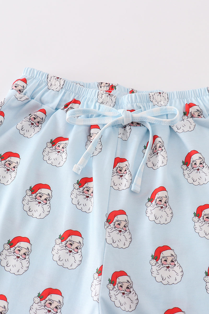 Santa print dad pajama pants