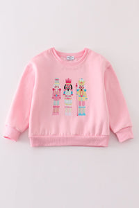 Nutcracker embroidery mom&me fleece sweatshirt