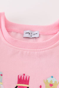 Nutcracker embroidery mom&me fleece sweatshirt