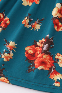 Green Floral Print Mom&Me Dress - Essential Southern Charm