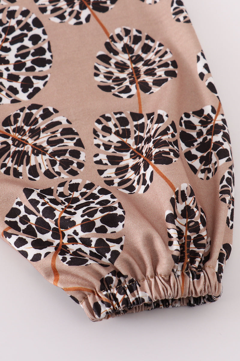 Leopard Botanical Print Women Dress - Essential Southern Charm