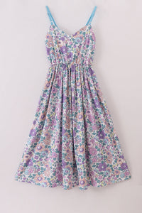 Purple Floral Women Dress - Essential Southern Charm