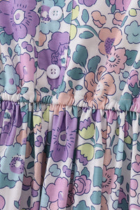 Purple Floral Women Dress - Essential Southern Charm