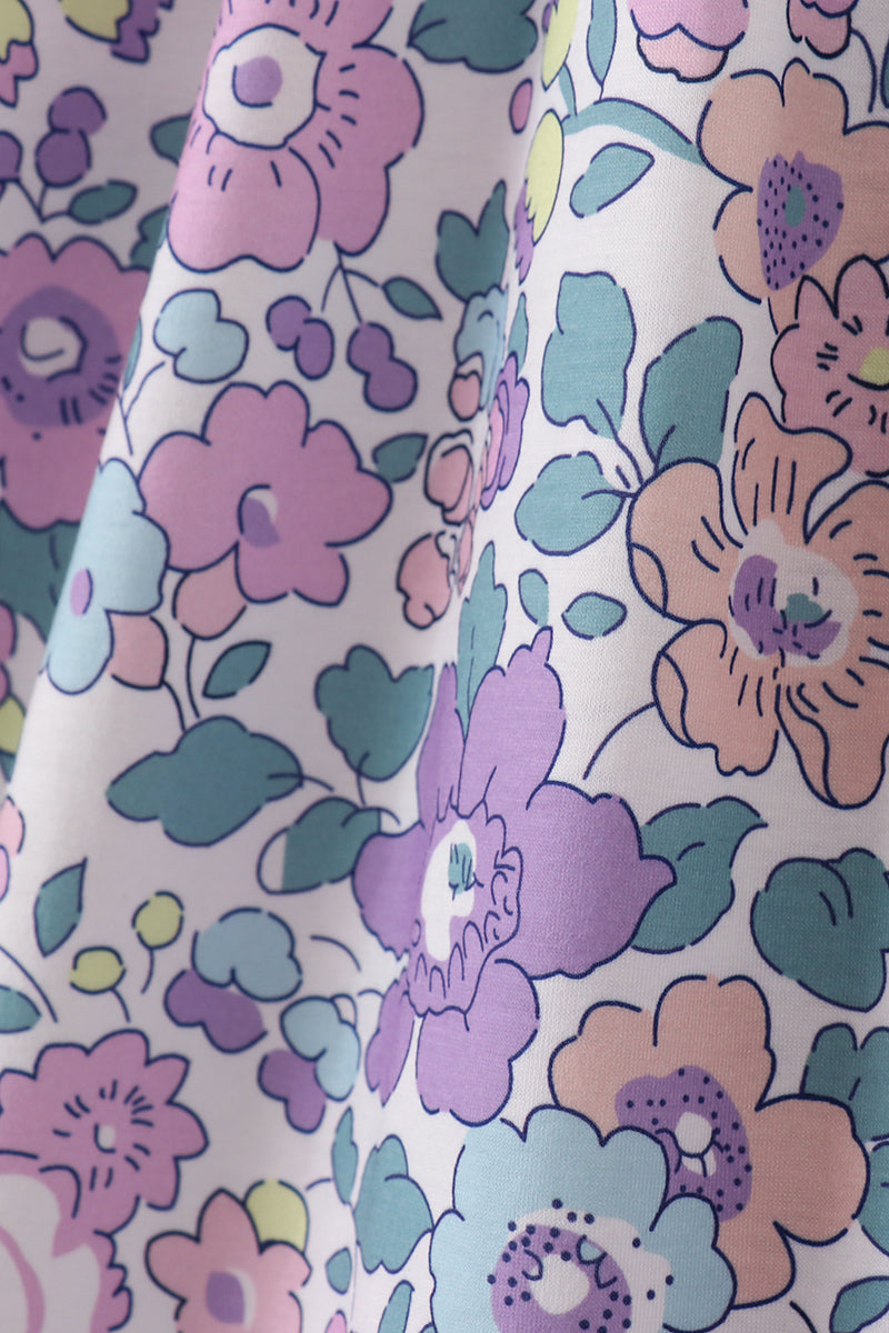 Purple Floral Women Dress - Essential Southern Charm