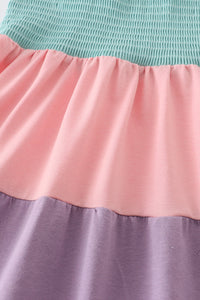Multicolored Tiered Smocked Mom&Me Dress - Essential Southern Charm