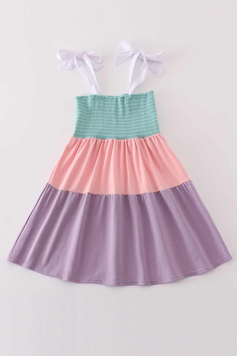 Multicolored Tiered Smocked Mom&Me Dress - Essential Southern Charm