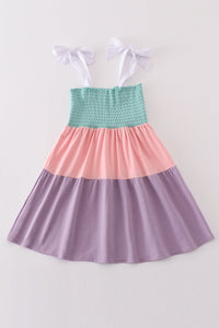 Multicolored Tiered Smocked Mom&Me Dress - Essential Southern Charm