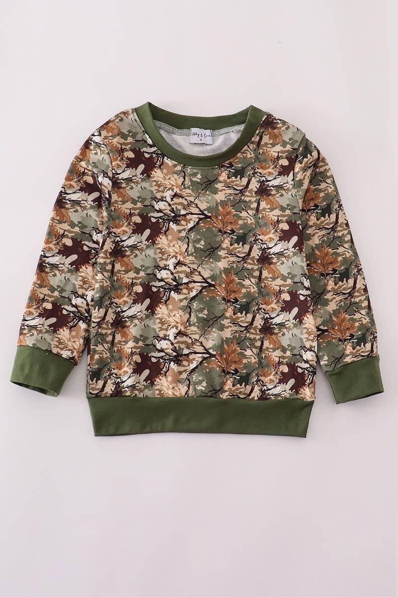 Camo Leaves Dad & Me Sweatshirt - Essential Southern Charm