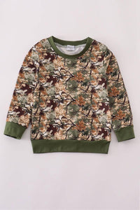 Camo Leaves Dad & Me Sweatshirt - Essential Southern Charm