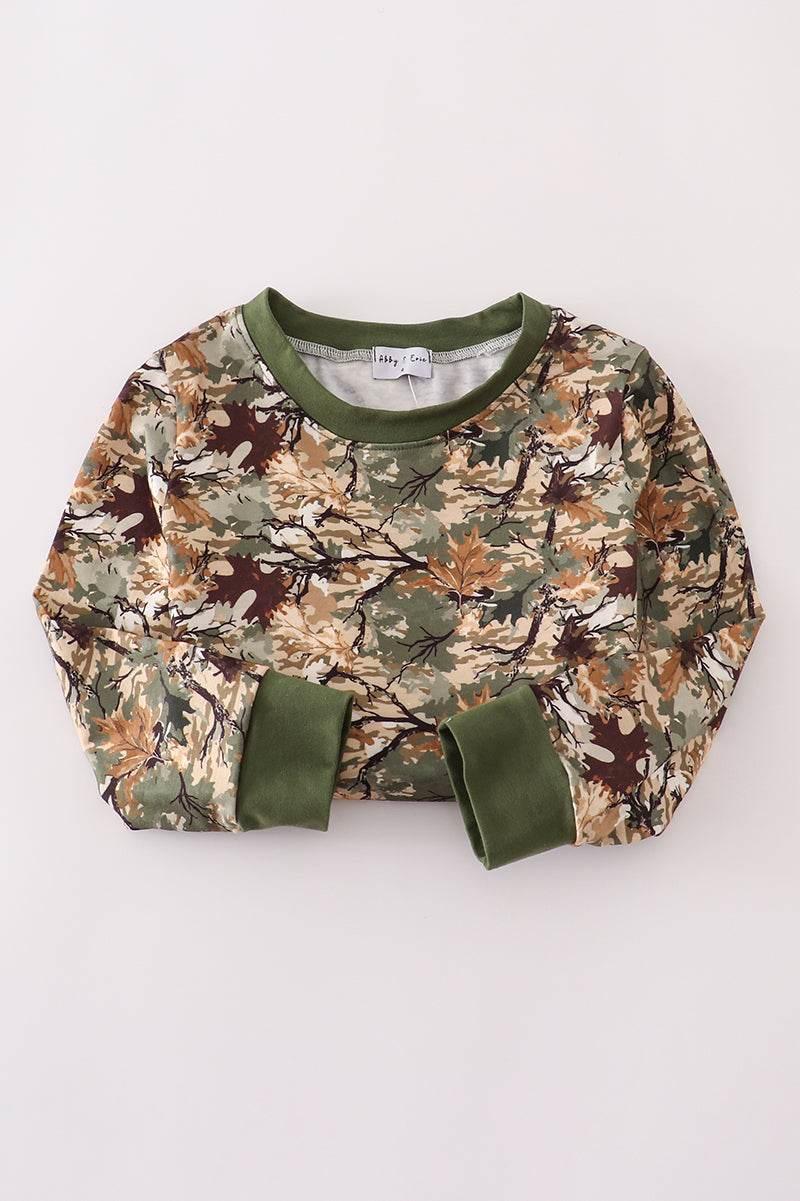 Camo Leaves Dad & Me Sweatshirt - Essential Southern Charm