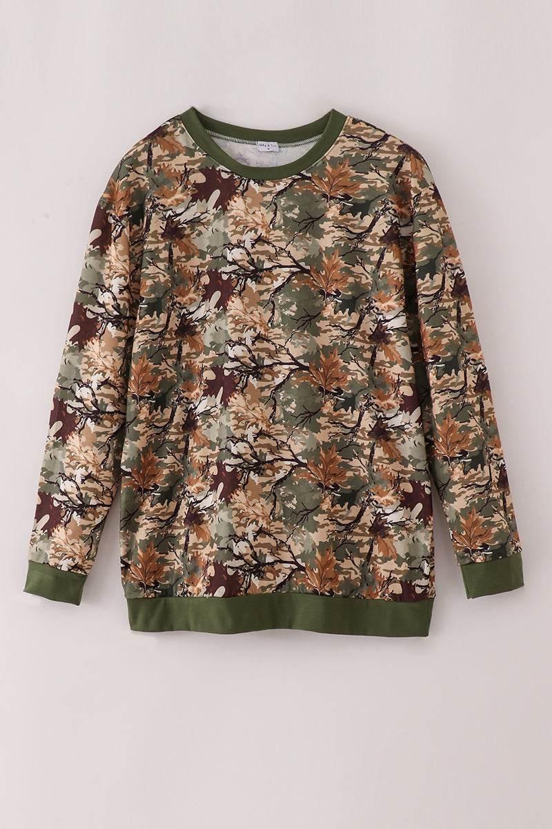 Camo Leaves Dad & Me Sweatshirt - Essential Southern Charm