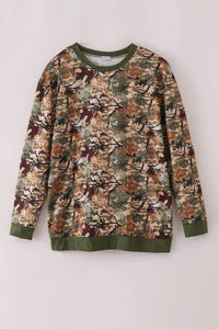 Camo Leaves Dad & Me Sweatshirt - Essential Southern Charm