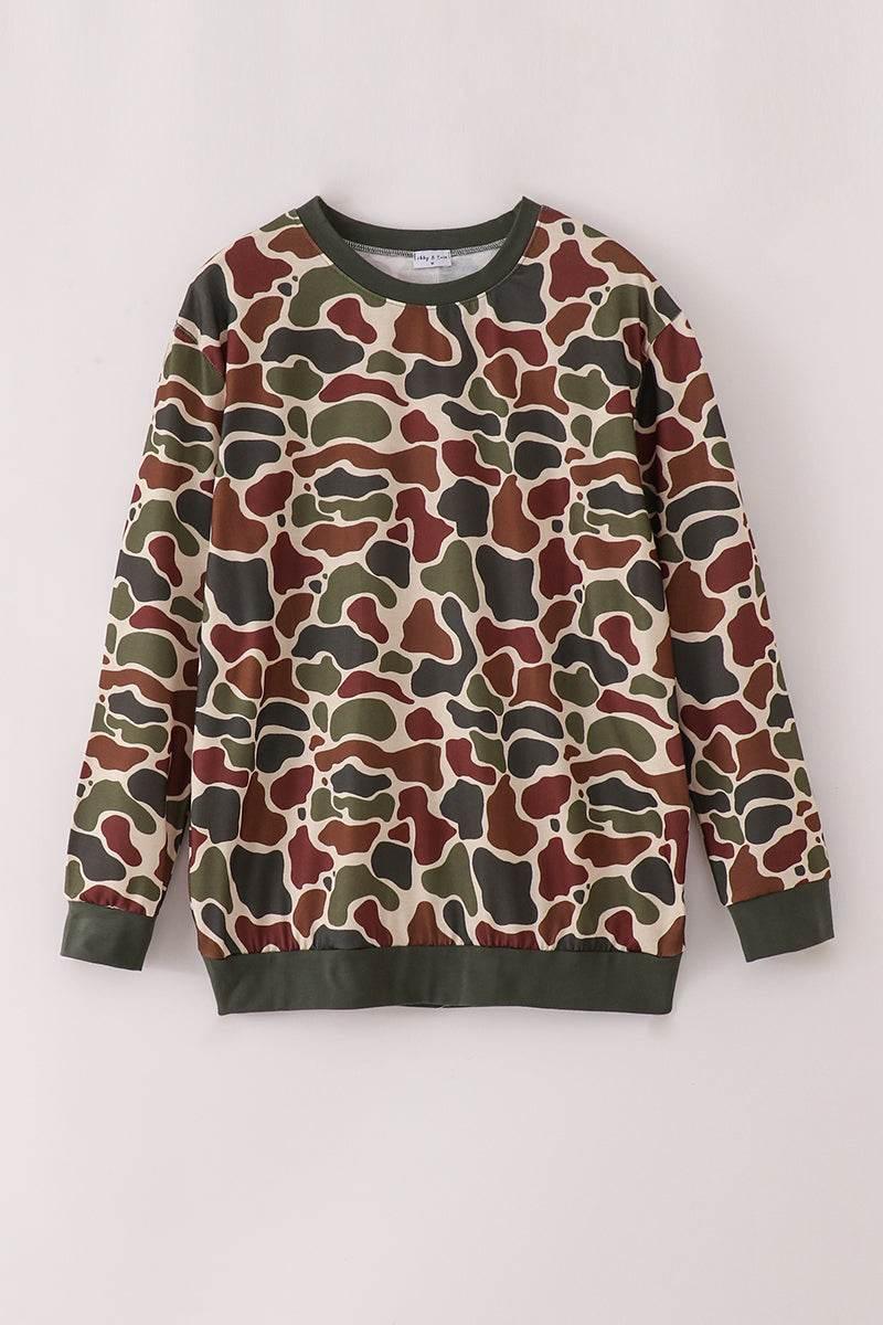 Camouflage Dad & Me Sweatshirt - Essential Southern Charm
