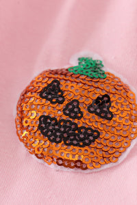 Ghost pumpkin sequin ruffle dress