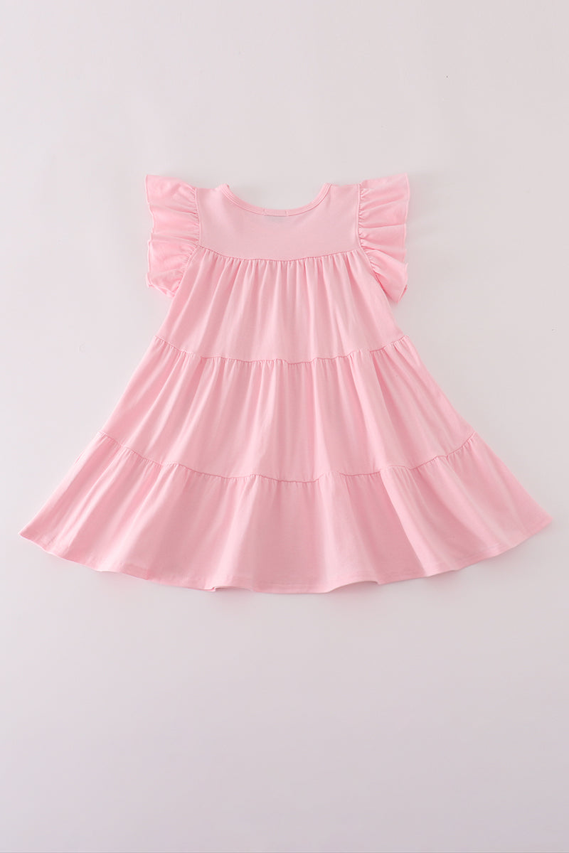 Ghost pumpkin sequin ruffle dress