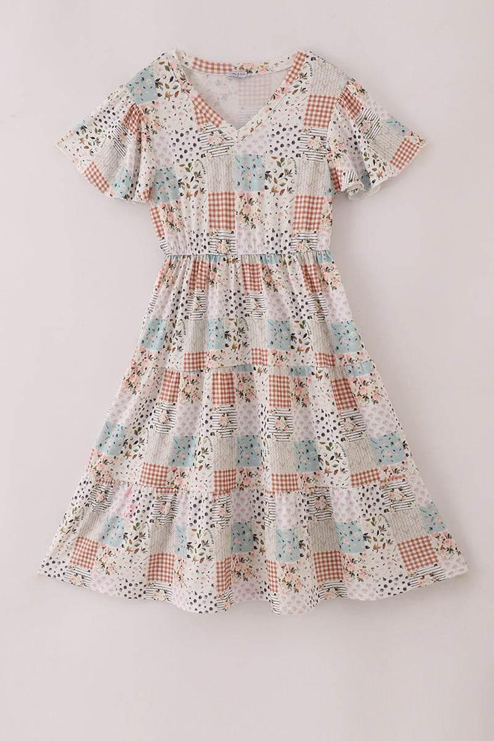 Fall Floral Print Mom Dress - Essential Southern Charm