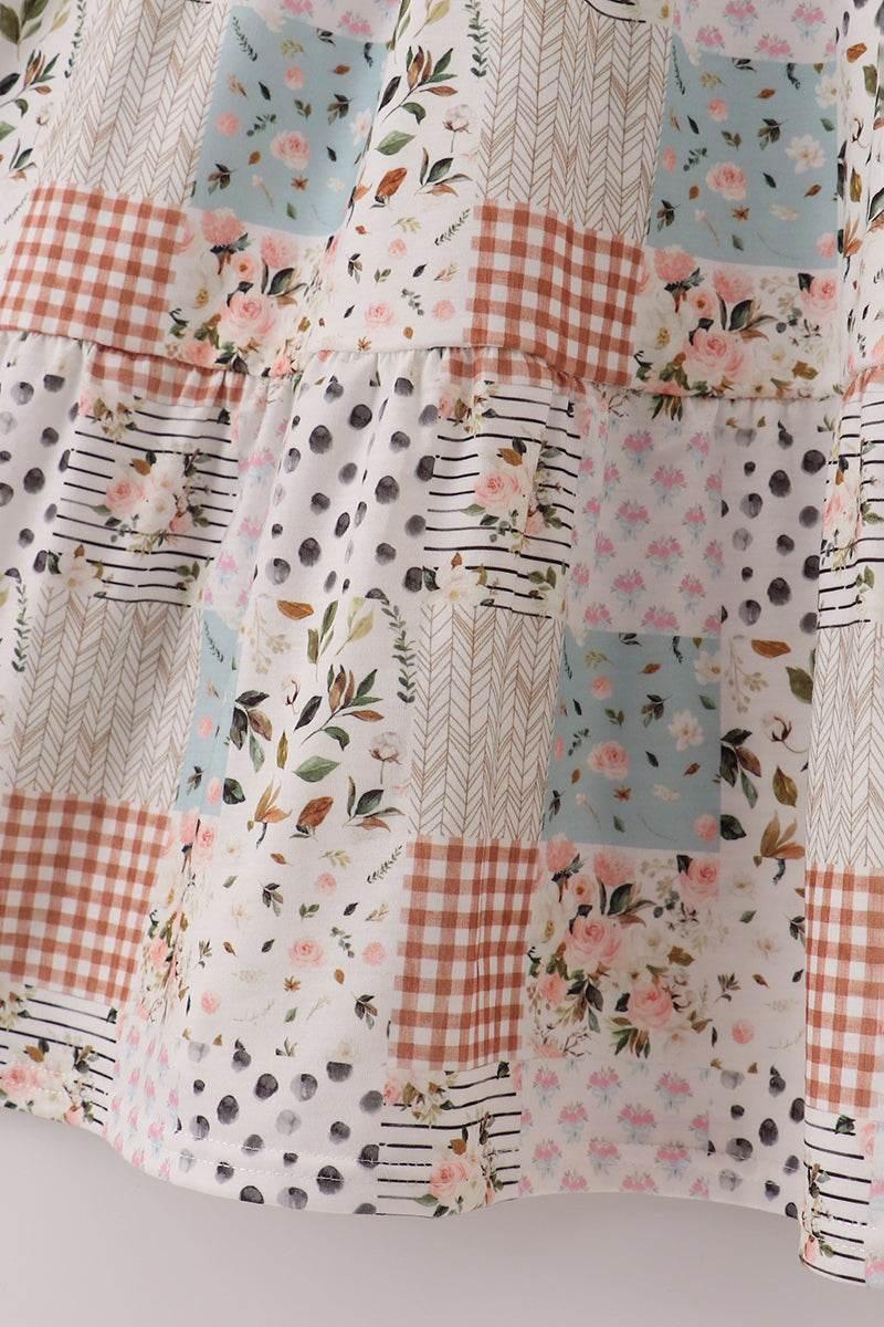 Fall Floral Print Mom Dress - Essential Southern Charm
