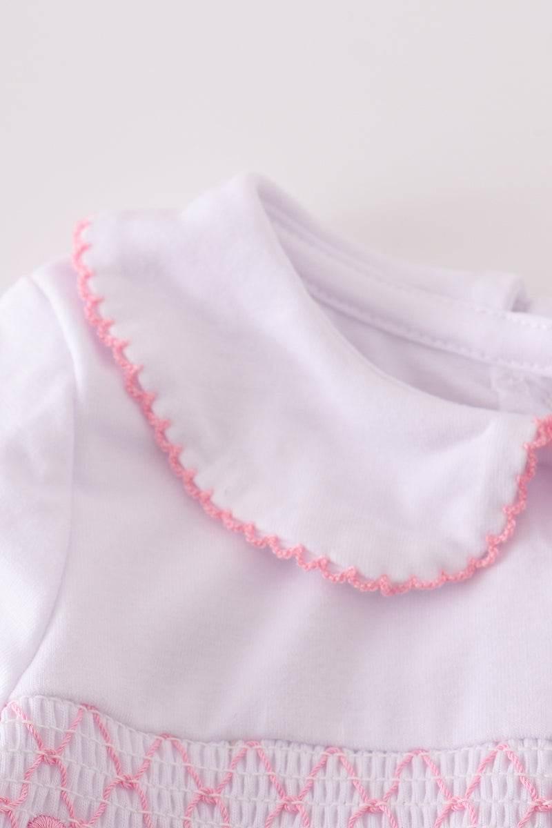 Pink Bow Smocked Bloomer Set - Essential Southern Charm