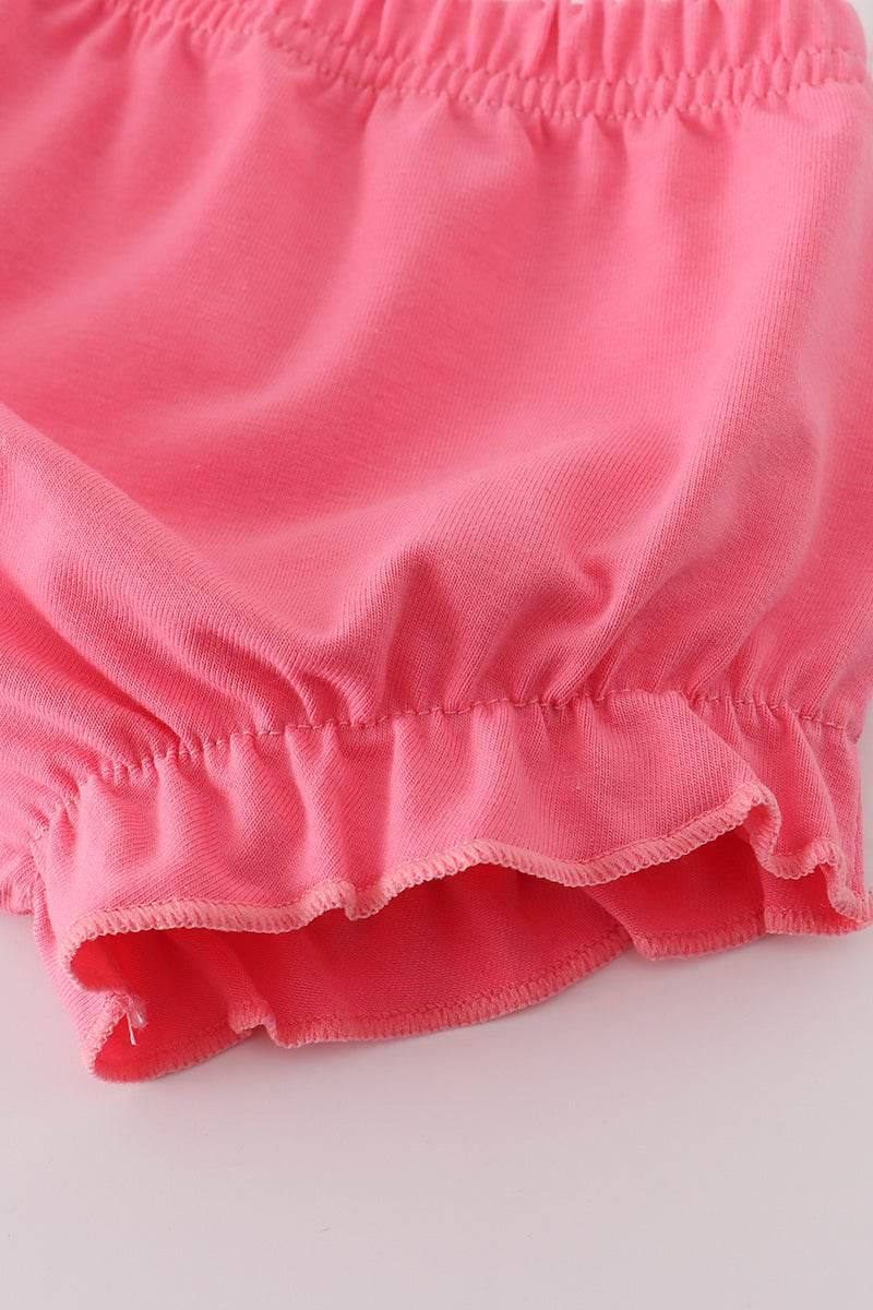 Pink Rose Hand Smocked Bloomer Set - Essential Southern Charm