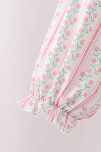 Floral Tulip Smocked Mom Dress - Essential Southern Charm