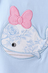 Whale Applique Bloomer Set