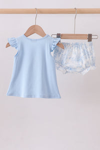 Whale Applique Bloomer Set