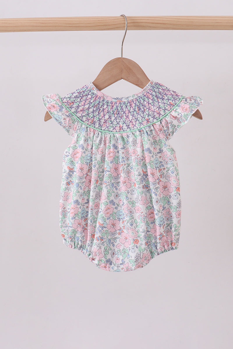 Floral Smocked Bubble