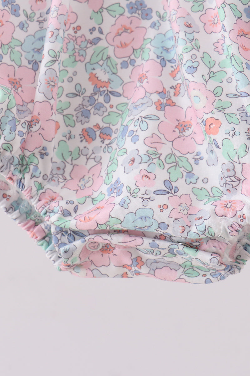 Floral Smocked Bubble