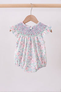 Floral Smocked Bubble