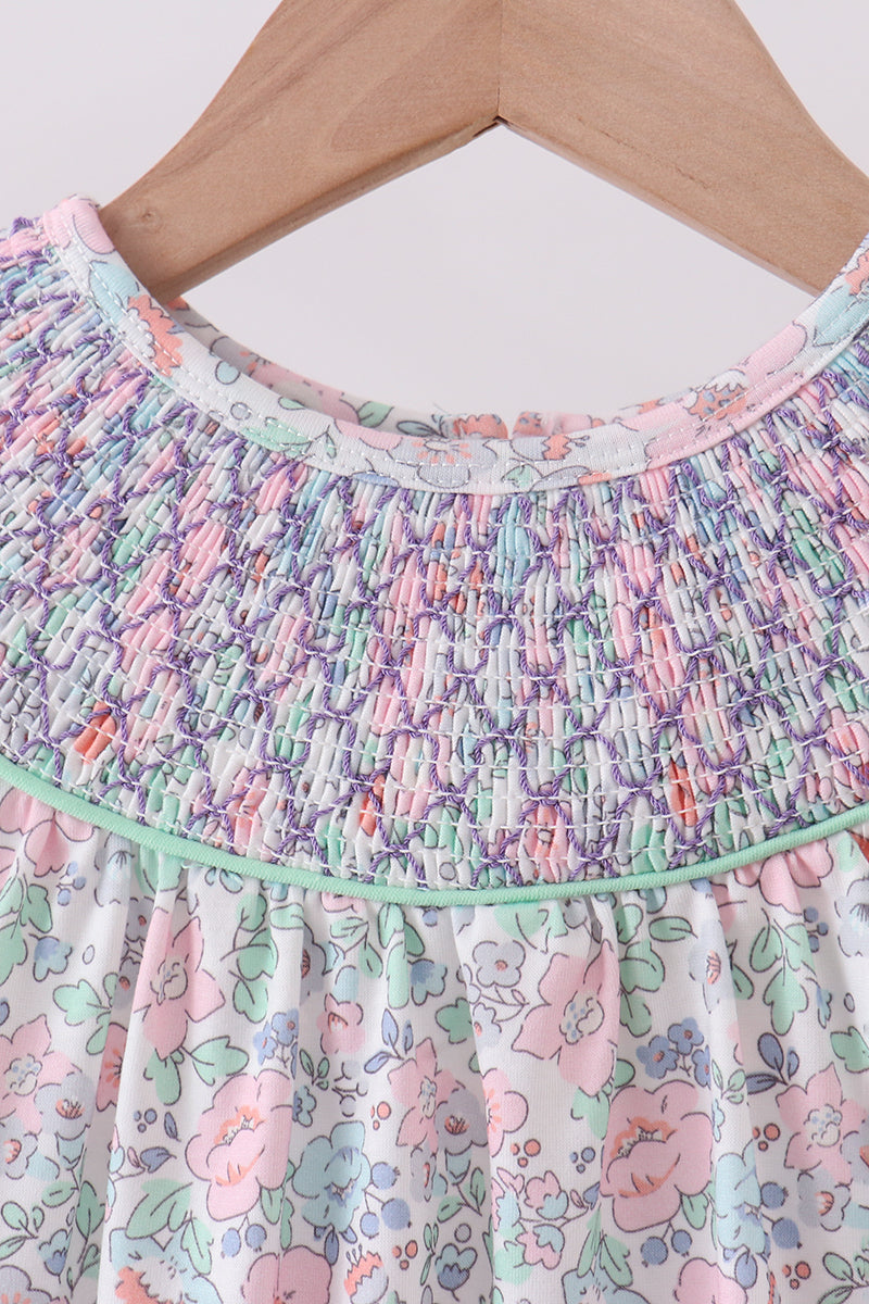 Floral Smocked Dress