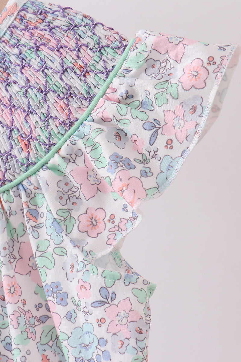 Floral Smocked Dress