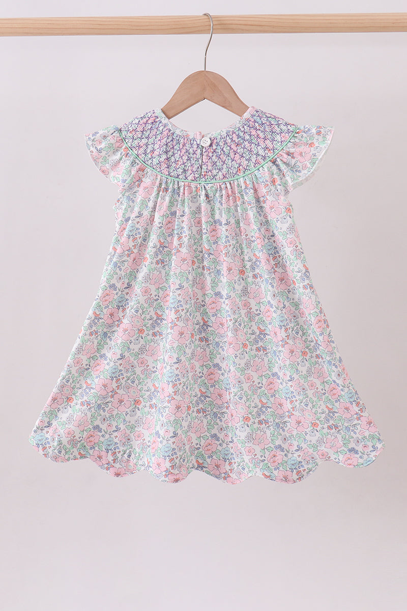 Floral Smocked Dress
