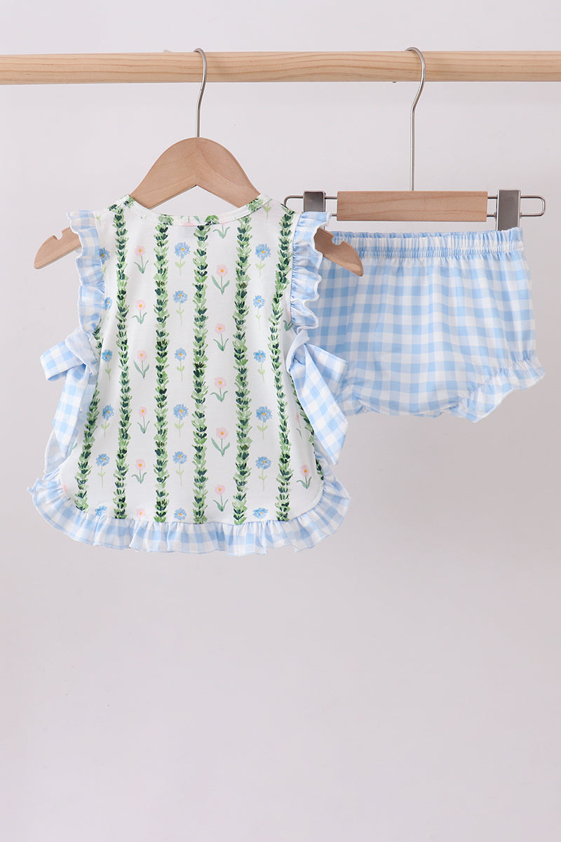 Floral Ruffle Bloomer Set