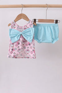 Goose Smocked Bloomer Set