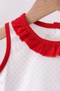Star applique ruffle bloomer set