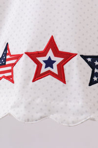 Star applique ruffle bloomer set