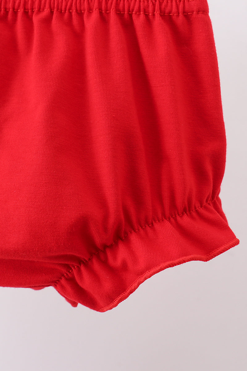 Star applique ruffle bloomer set