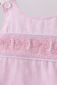 Bow smocked bloomer set