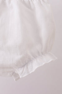 Bow smocked bloomer set